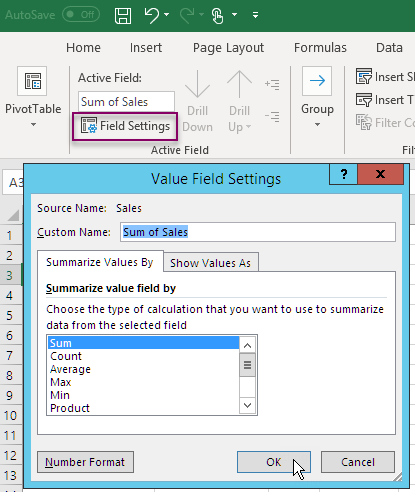 Creación de plantillas de informes de Excel con una tabla dinámica.