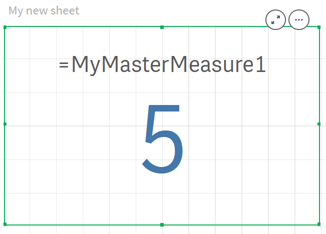 Crear una variable para una medida maestra.