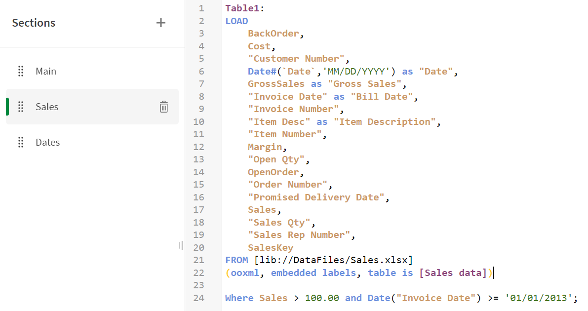 Fenêtre de script de chargement avec un script pour réduire la quantité de données chargées.