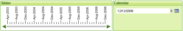 The Slider/Calendar object.