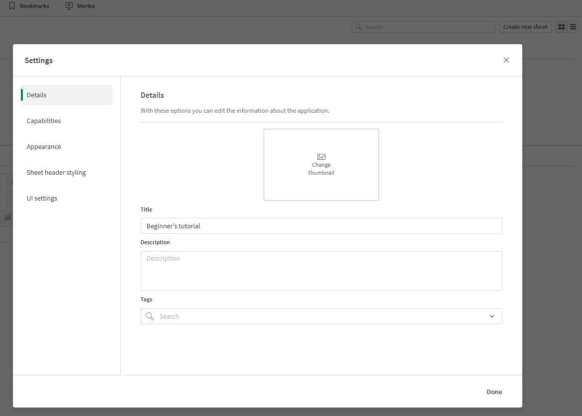 Click to view full size App settings menu opened over the app settings.
