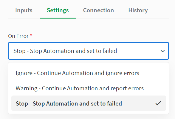 General settings for all cloud storage blocks