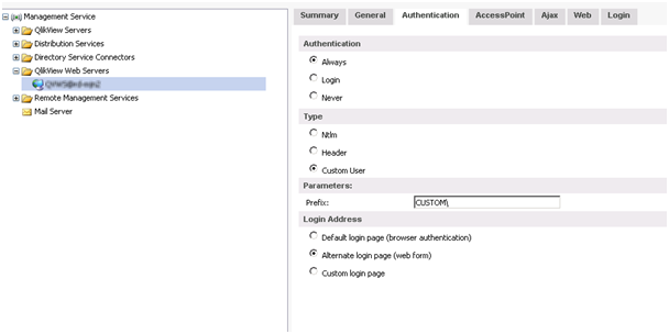 The QlikView Management Console with changes applied.