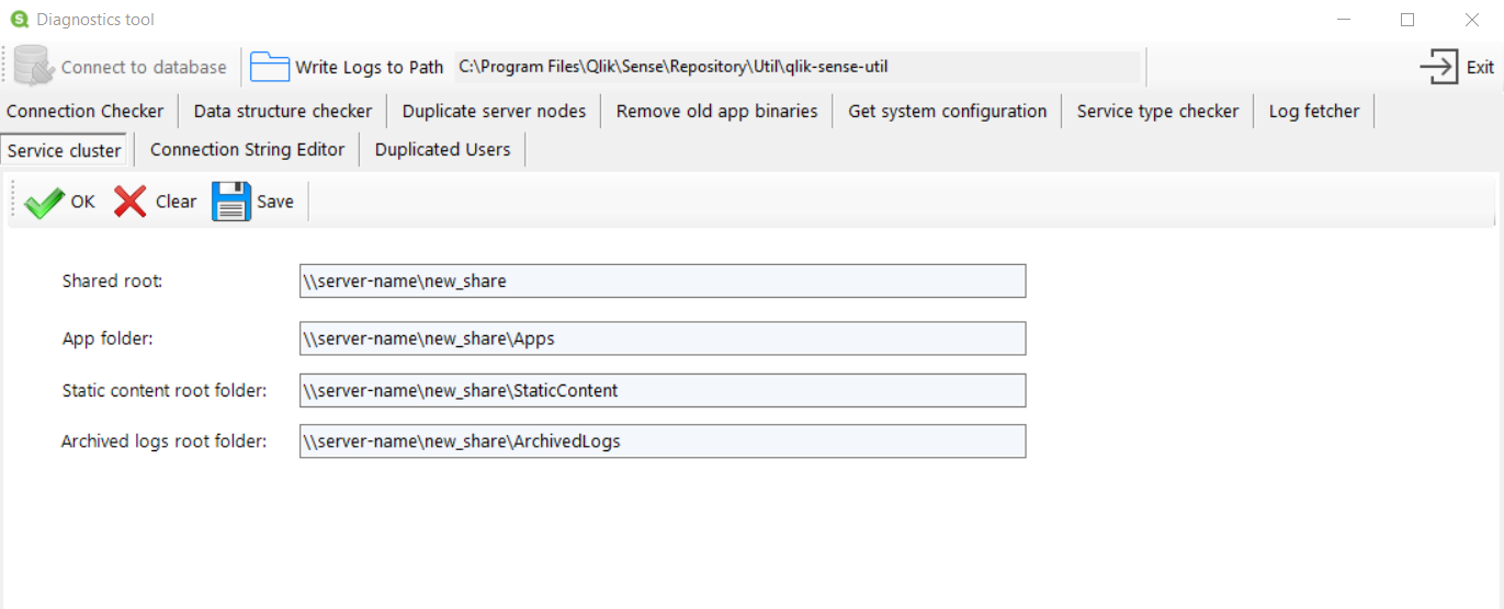 QlikSenseUtil with file paths. 