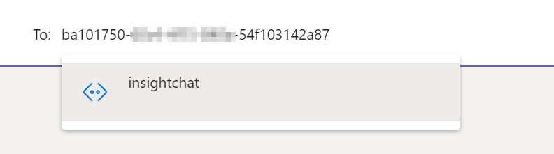 Microsoft アプリ ID を表示する Teams のフィールド
