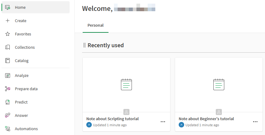 Qlik Cloud에서 메모로 공동 작업하려면 어떻게 해야 합니까?