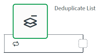 deduplicate list block