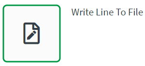 write line to file block