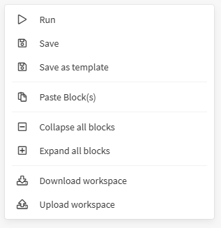 Automation edit menu upon right-click, showing general options