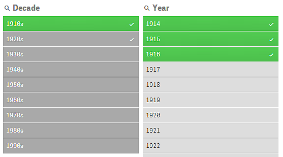 Geselecteerde uitgesloten status in filtervak.