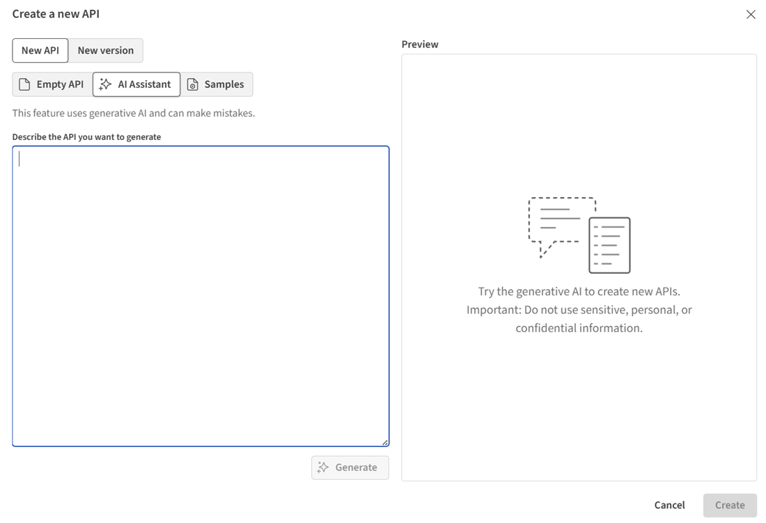 Okno dialogowe AI Assistant.