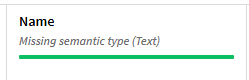 'Missing semantic type' message