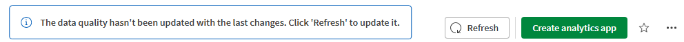 'Click Refresh' message in a dataset
