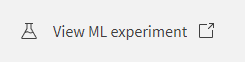 Botão na parte inferior da interface de implementação de ML para permitir que o usuário retorne ao experimento de ML de origem