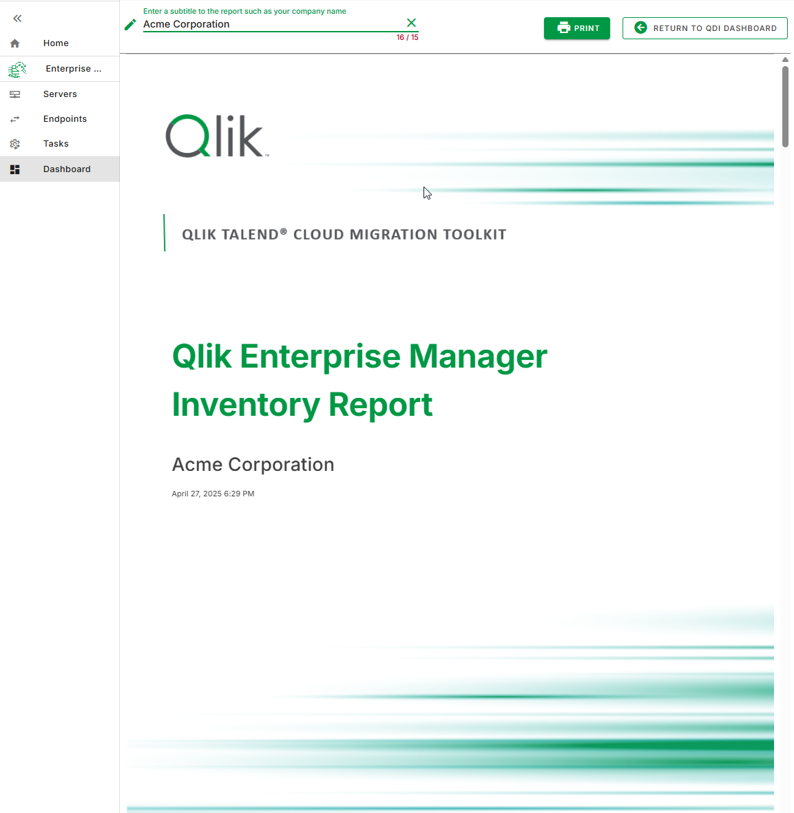 Relatório do Painel.