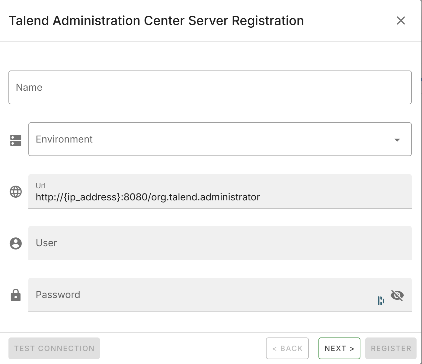 Регистрация пользователя.