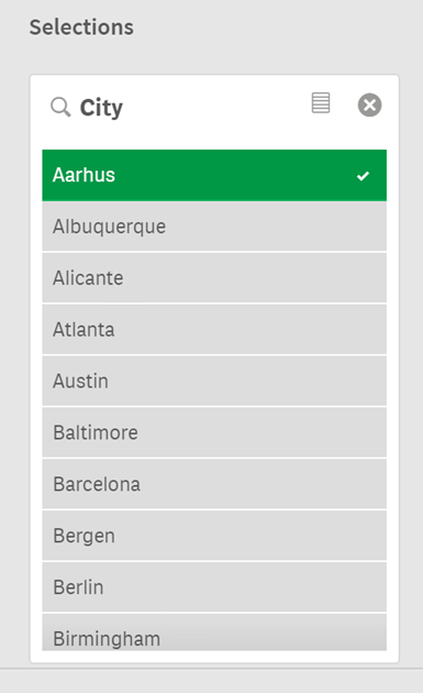 Click to view full size Selections pane in associative insights