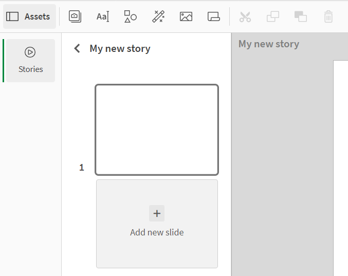 Click to view full size Storytelling toolbar.