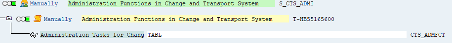 SAP-gränssnitt som visar behörighet för transport i ZQLIK.