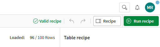 Ett giltigt recept redo att köras