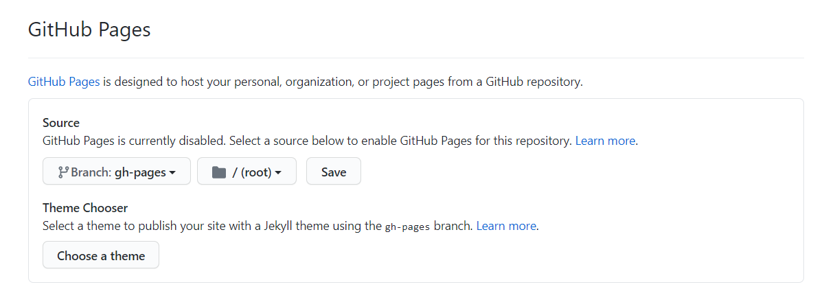 Abschnitt GitHub Pages.