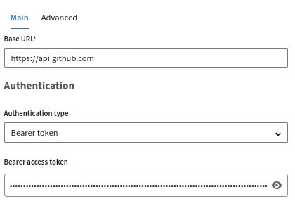 Konfiguration einer neuen HTTP-Client-Verbindung.