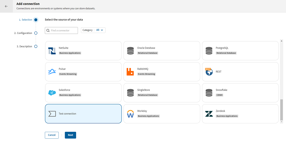 Assistent Add connection (Verbindung hinzufügen).