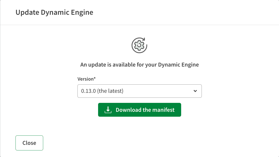 Neue Version für eine Dynamic Engine verfügbar.