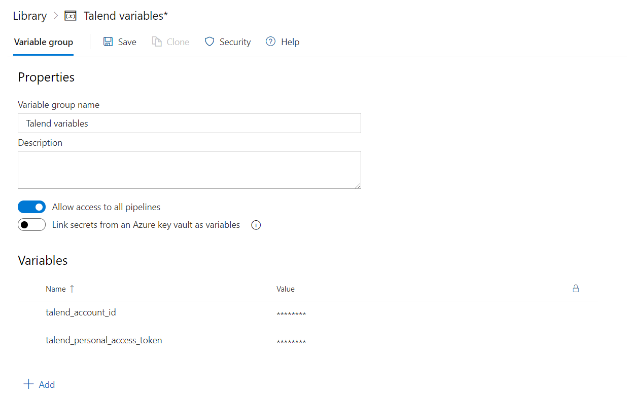 Talend variables.