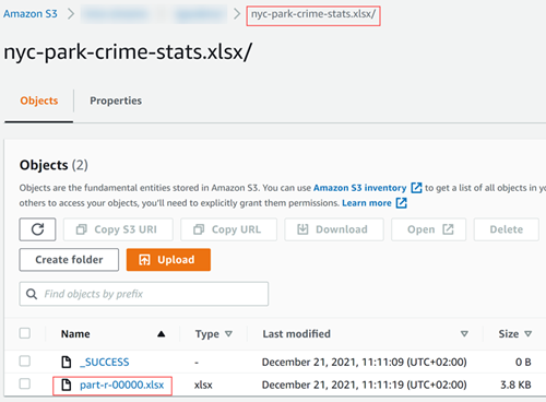 Highlight of the pipeline output flow in the Amazon S3 bucket