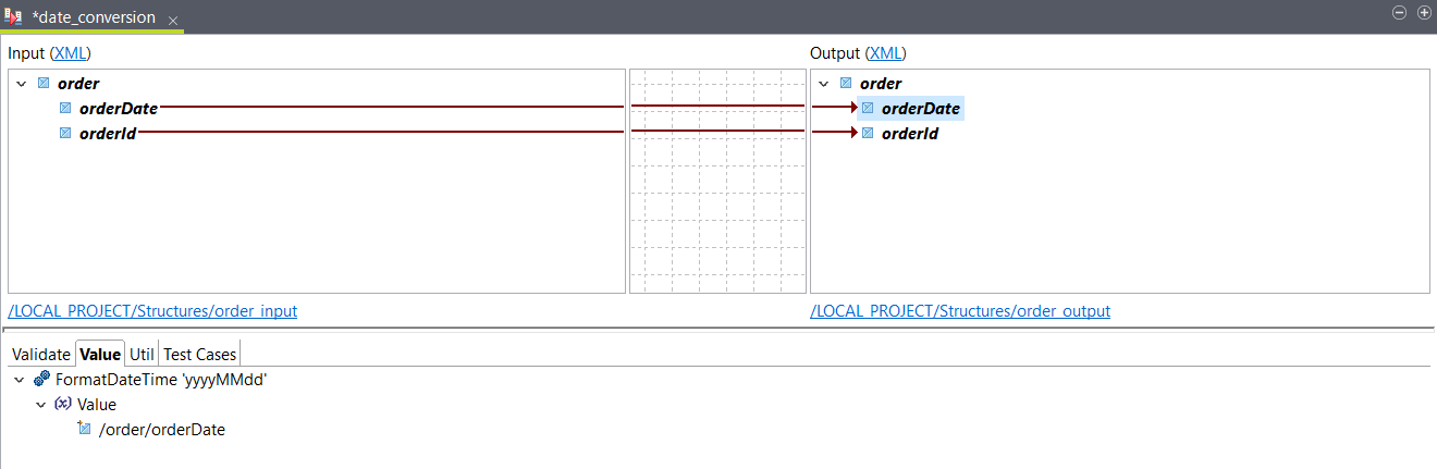 Input element for Value argument.
