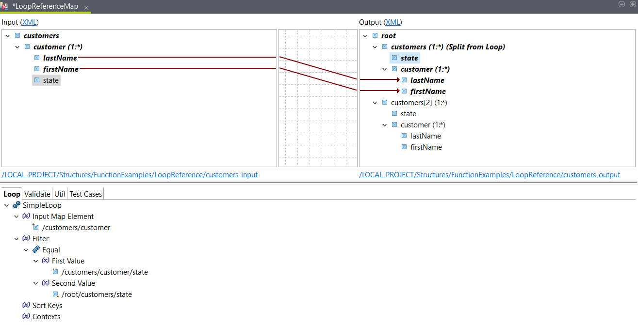 Placement of elements.
