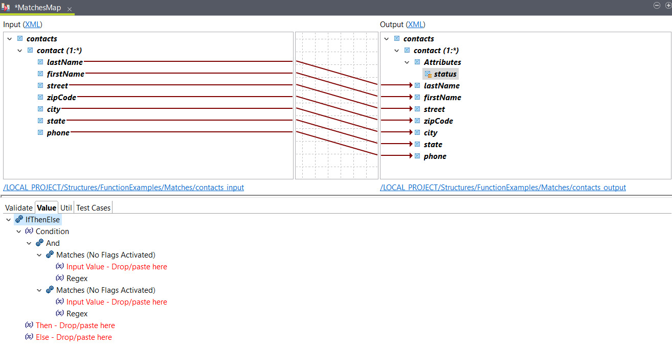 Placement of functions.
