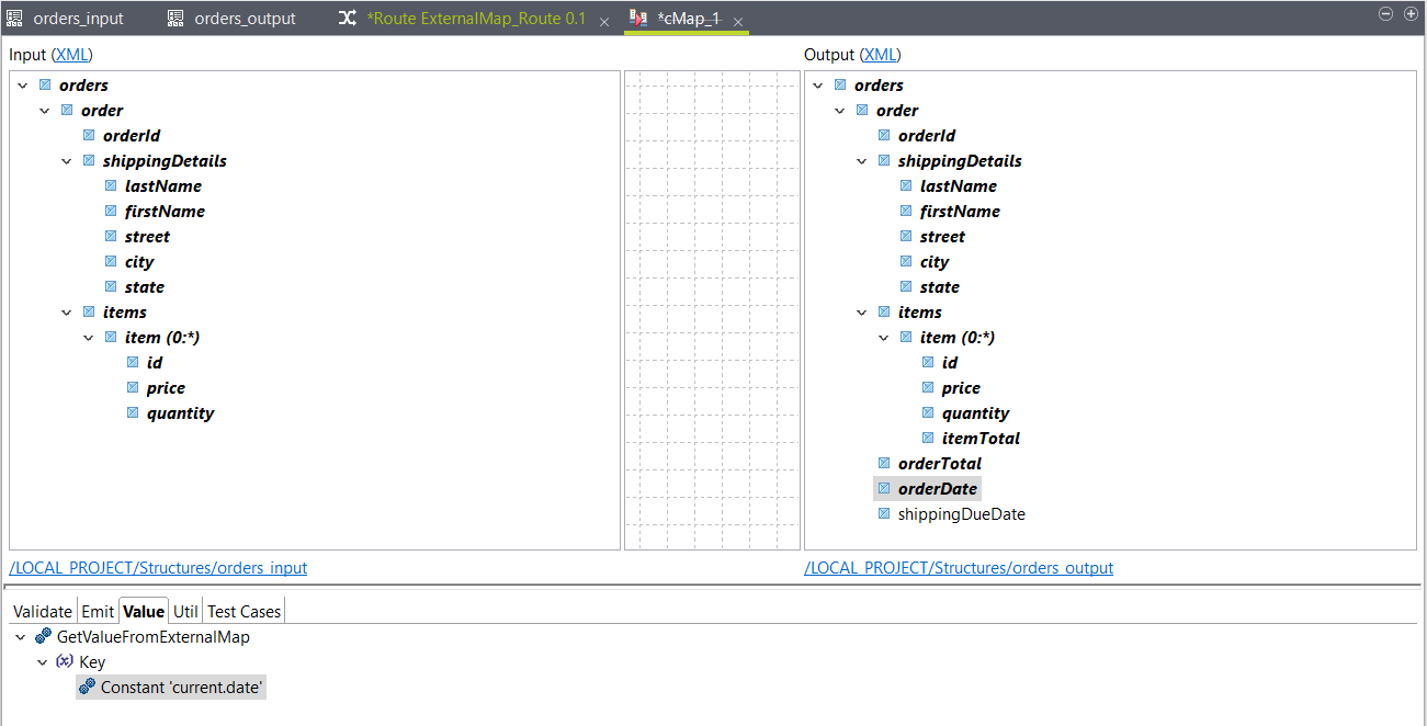Placement of functions.