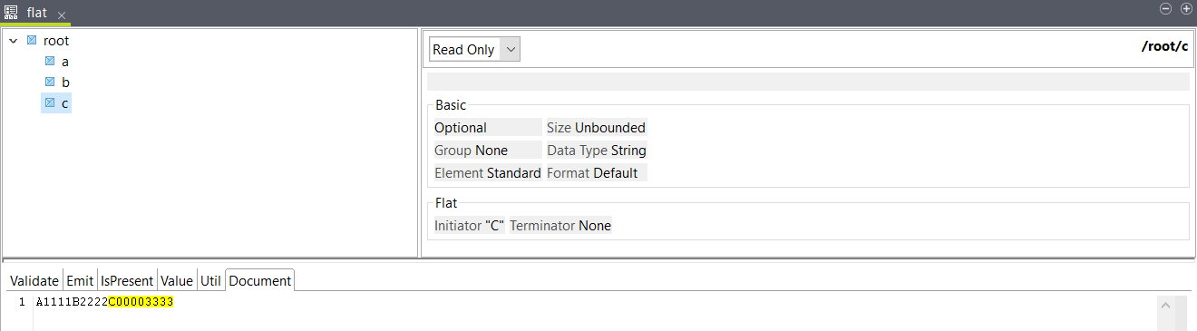 Initiator tab.