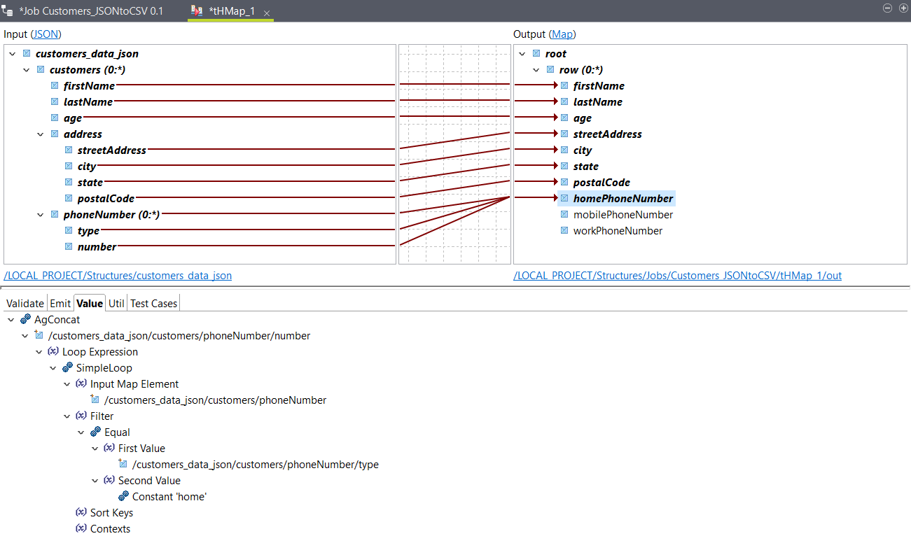 Creation of the filter.