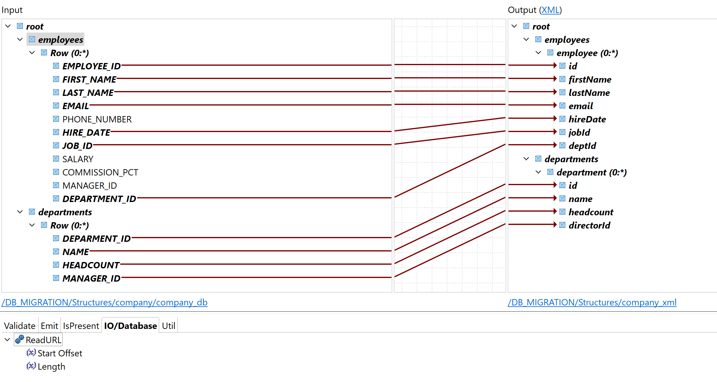 ReadURL function in the IO/Database tab.