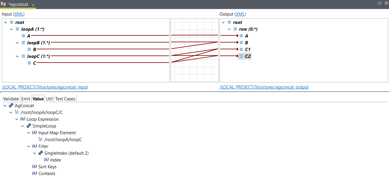 Creation of a matching filter.