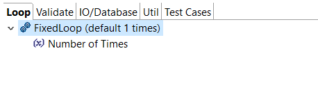 Loop tab.