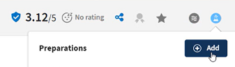 Mouse pointing over the Add preparation button.