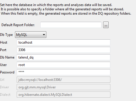 Data mart configuration.