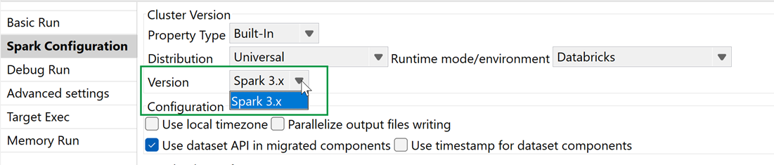 Migrated lower versions of Databricks to Spark 3.x.