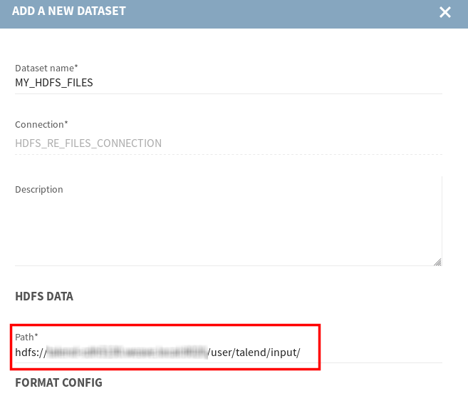 Adding a new HDFS dataset.