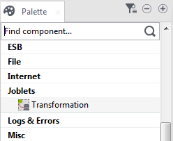 Joblet "Transformation" in the Palette.