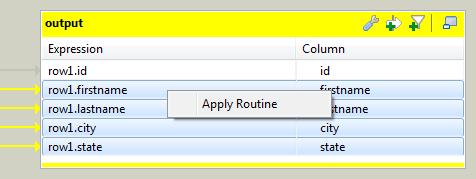 Apply Routine button from the Map editor.