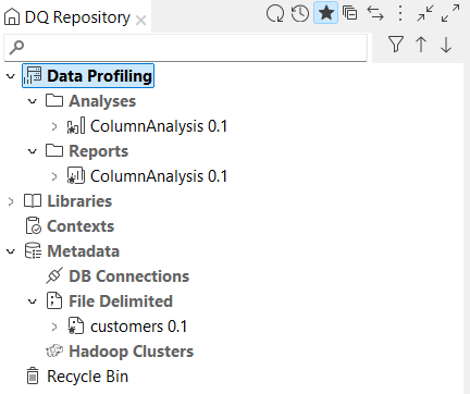 Overview of the favorite items