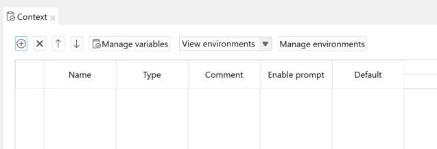 Overview of the Context view.