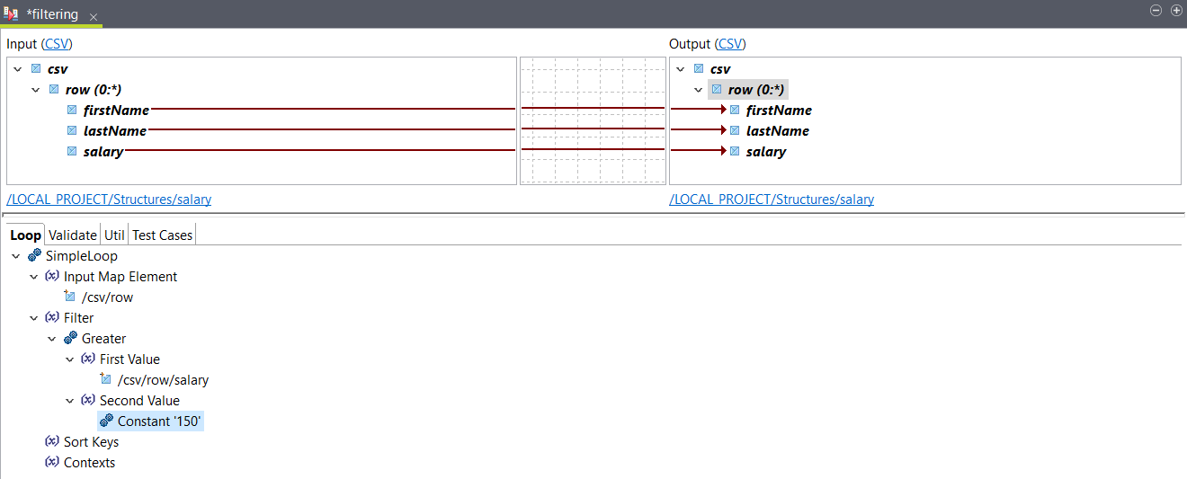 Résultat de la map.