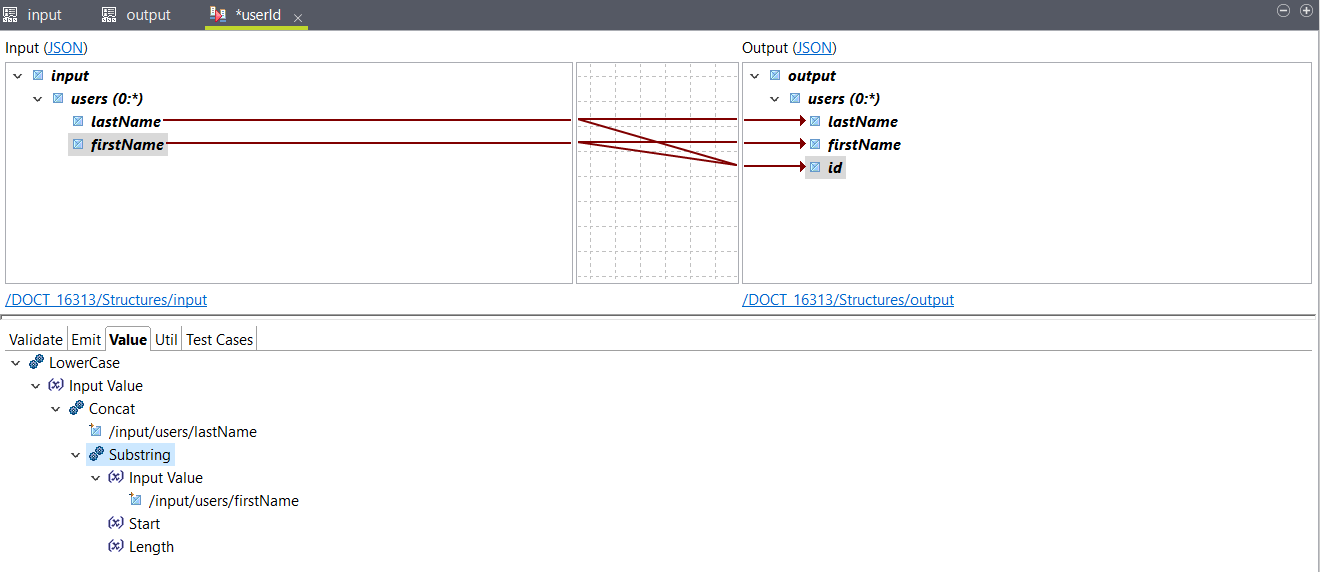 Résultat de la map.