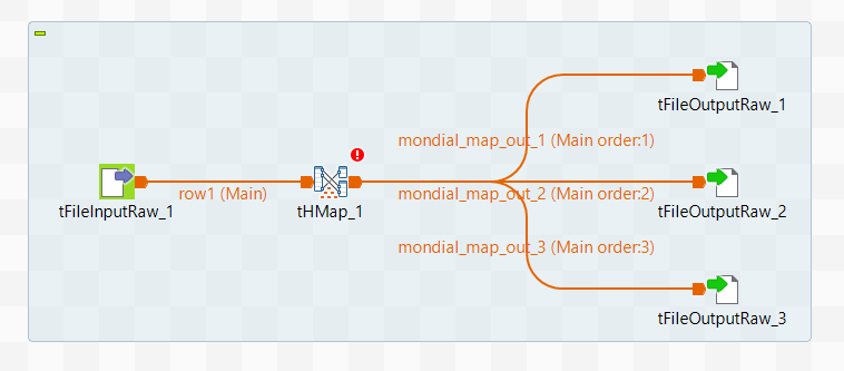 Noms des connexions dans le Job.